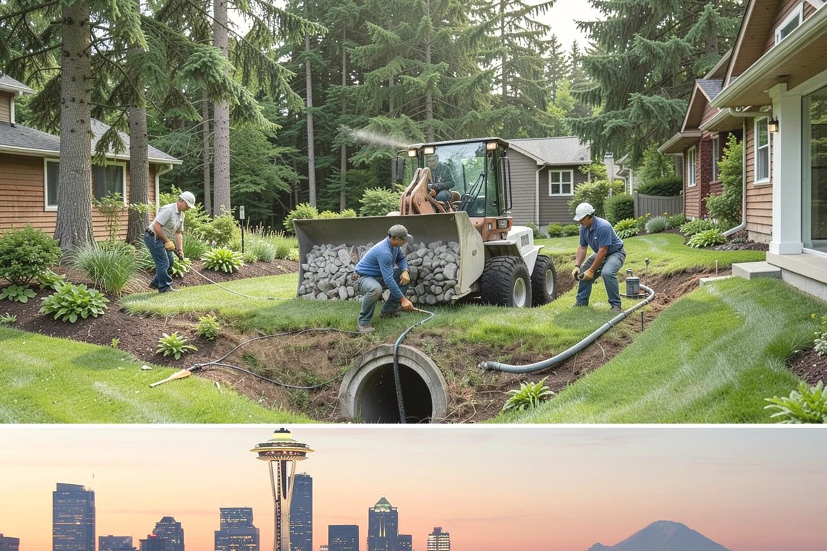 Excavation in Seattle, King County, WA - Best done in drier conditions.