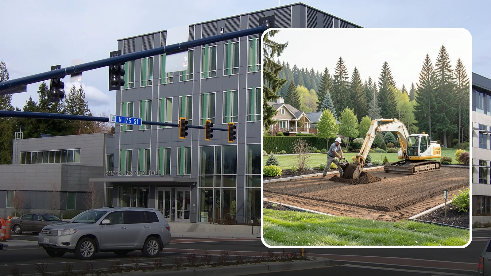 Excavation in Shoreline, King County, WA - Precise excavation for foundations, features, drainage, and landscape projects of all sizes.