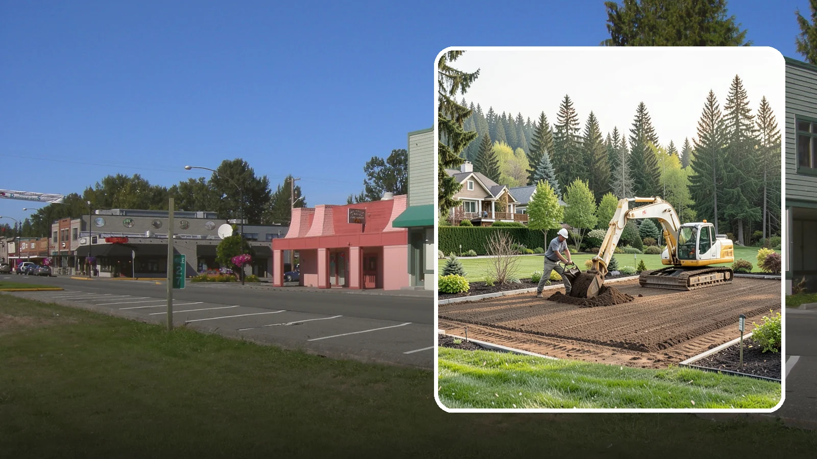 Excavation in Snoqualmie, King County, WA - Precise excavation for foundations, features, drainage, and landscape projects of all sizes.
