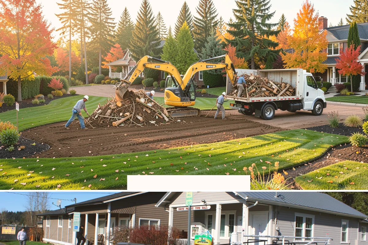 Excavation in South Prairie, Pierce County, WA - Best done in drier conditions.
