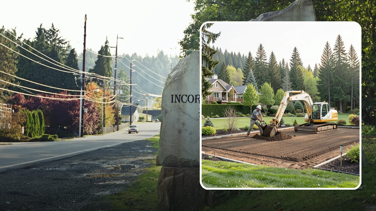 Excavation in Wilkeson, Pierce County, WA - Precise excavation for foundations, features, drainage, and landscape projects of all sizes.