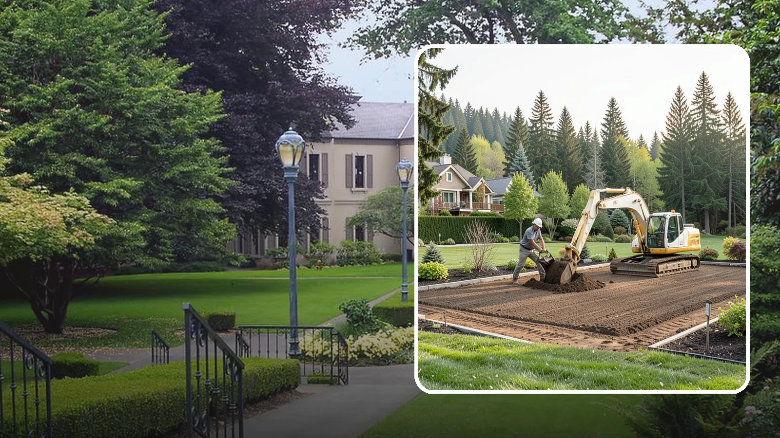 Excavation in Woodinville, King County, WA - Precise excavation for foundations, features, drainage, and landscape projects of all sizes.