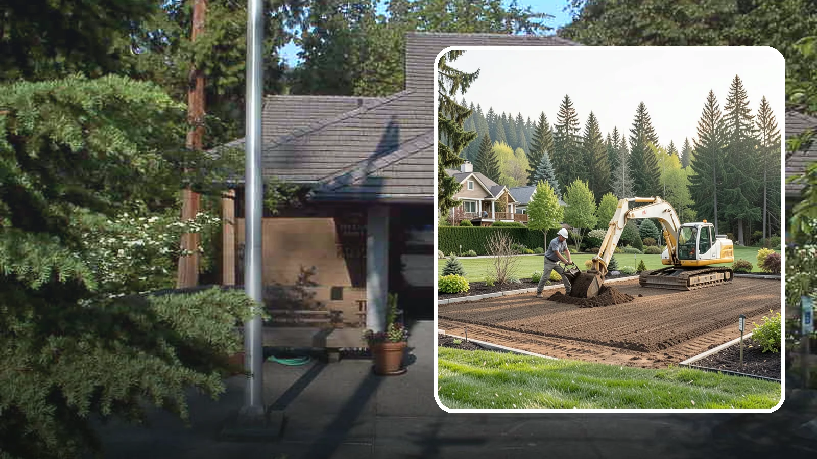 Excavation in Yarrow Point, King County, WA - Precise excavation for foundations, features, drainage, and landscape projects of all sizes.