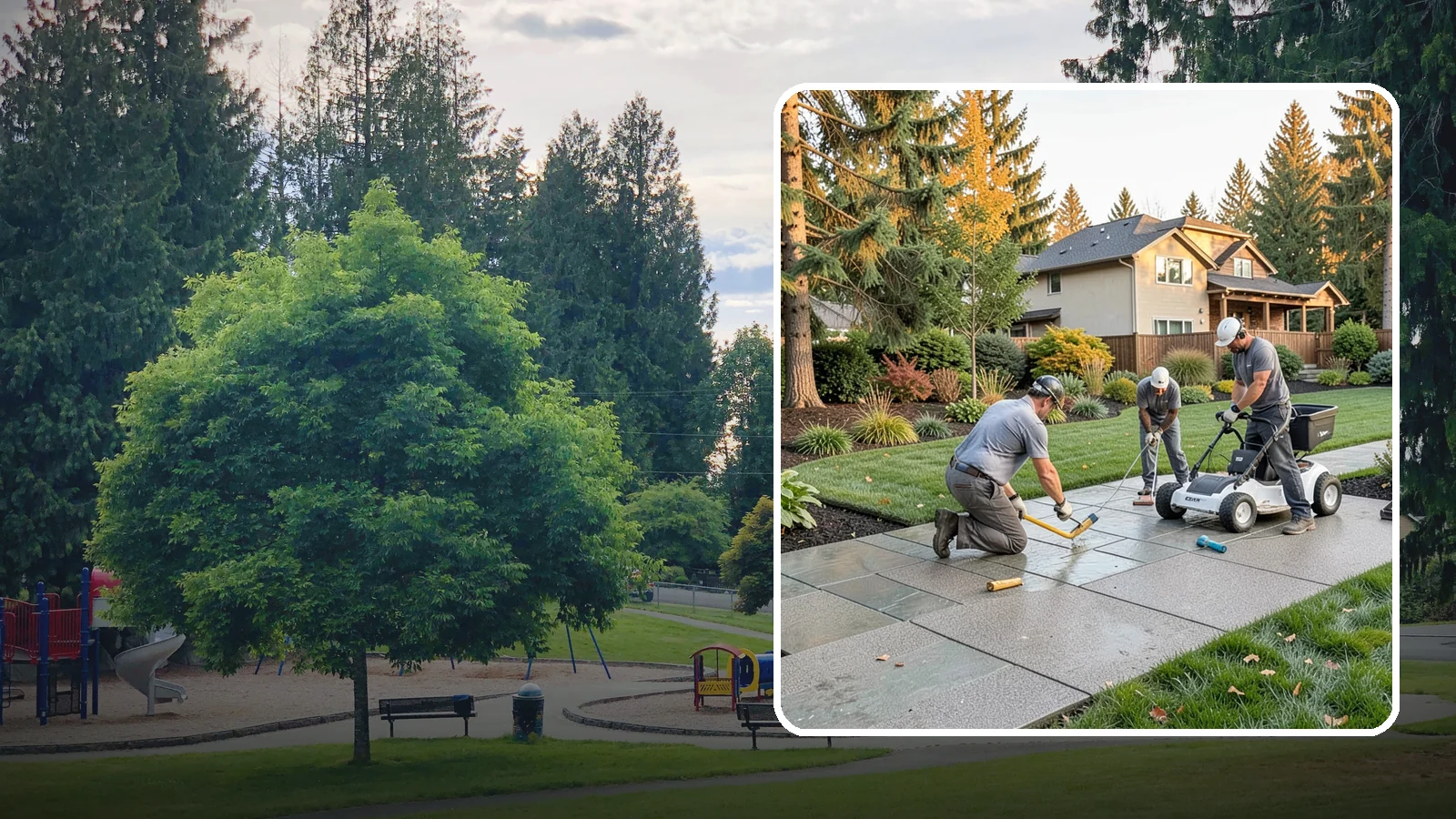 Exposed Aggregate Concrete in Bonney Lake, Pierce County, WA - We finish exposed aggregate concrete that delivers natural texture and exceptional slip resistance for rainy climates.