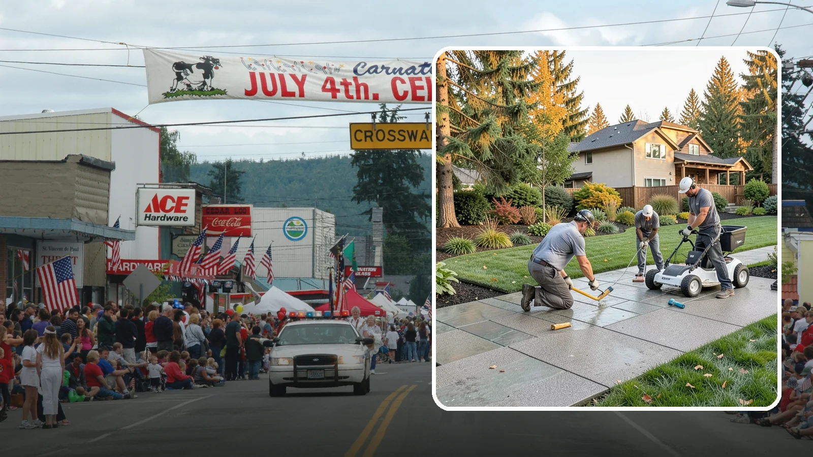 Exposed Aggregate Concrete in Carnation, King County, WA - We finish exposed aggregate concrete that delivers natural texture and exceptional slip resistance for rainy climates.