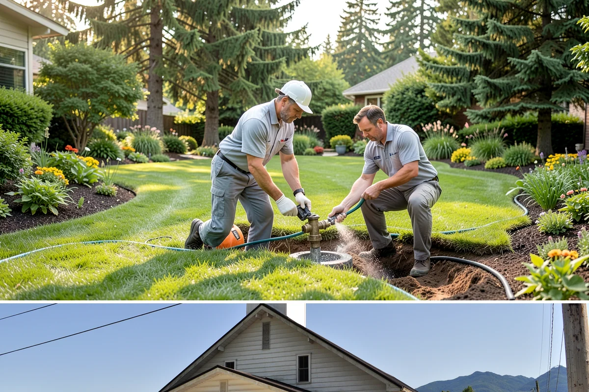 Exposed Aggregate Concrete in Concrete, Skagit County, WA - Warm, dry summer weather gives the precise cure timing needed to expose aggregate evenly and seal it before rain returns.