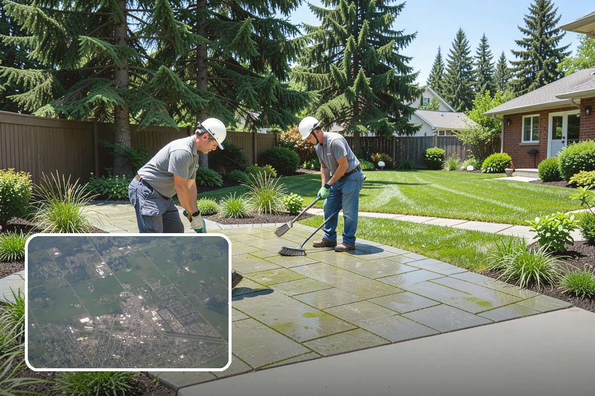 Exposed Aggregate Concrete in Enumclaw, King County, WA - Naturally textured surface offers superior wet-weather grip