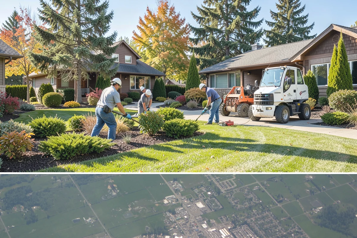 Exposed Aggregate Concrete in Enumclaw, King County, WA - Warm, dry summer weather gives the precise cure timing needed to expose aggregate evenly and seal it before rain returns.