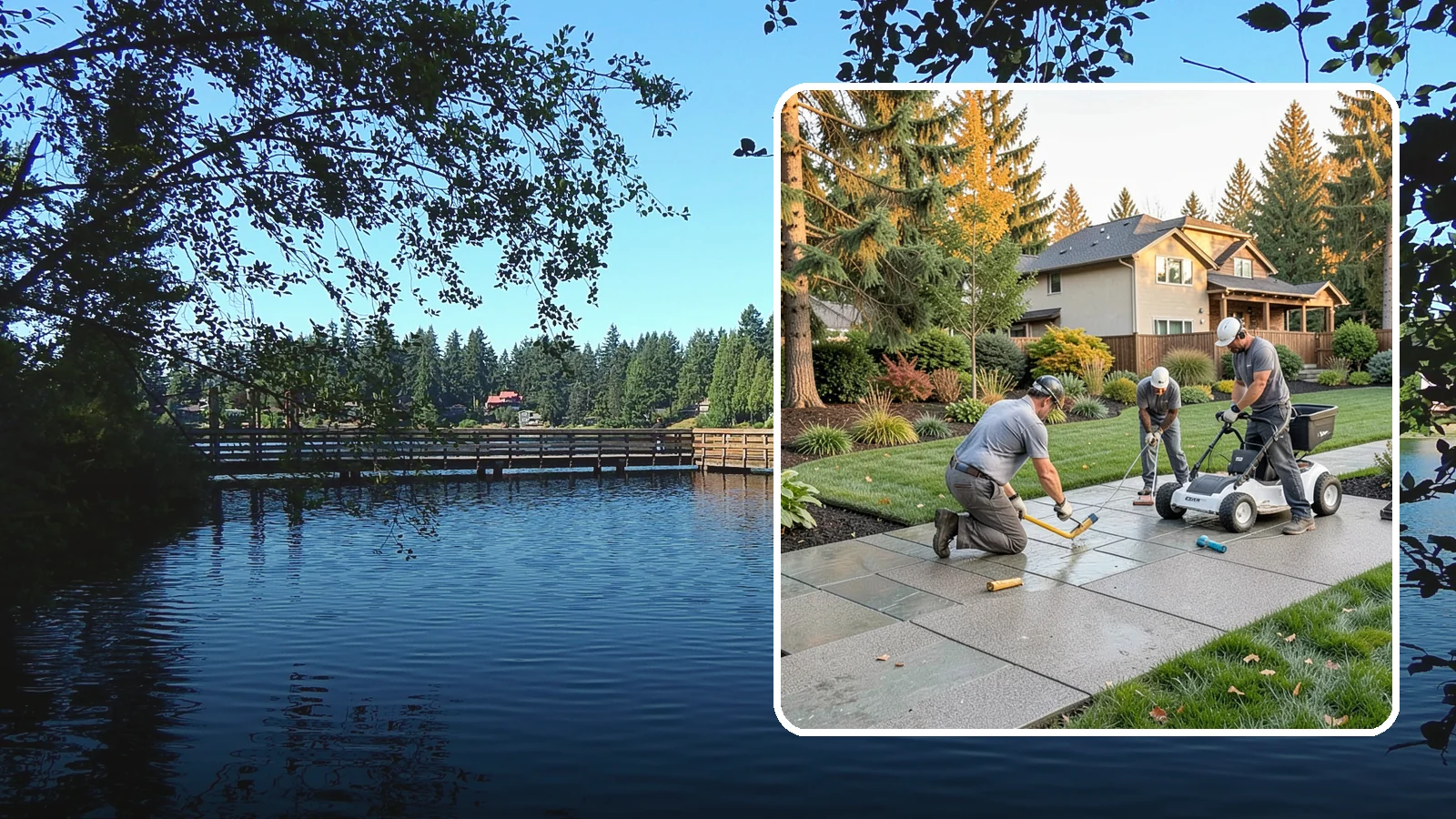 Exposed Aggregate Concrete in Federal Way, King County, WA - We finish exposed aggregate concrete that delivers natural texture and exceptional slip resistance for rainy climates.