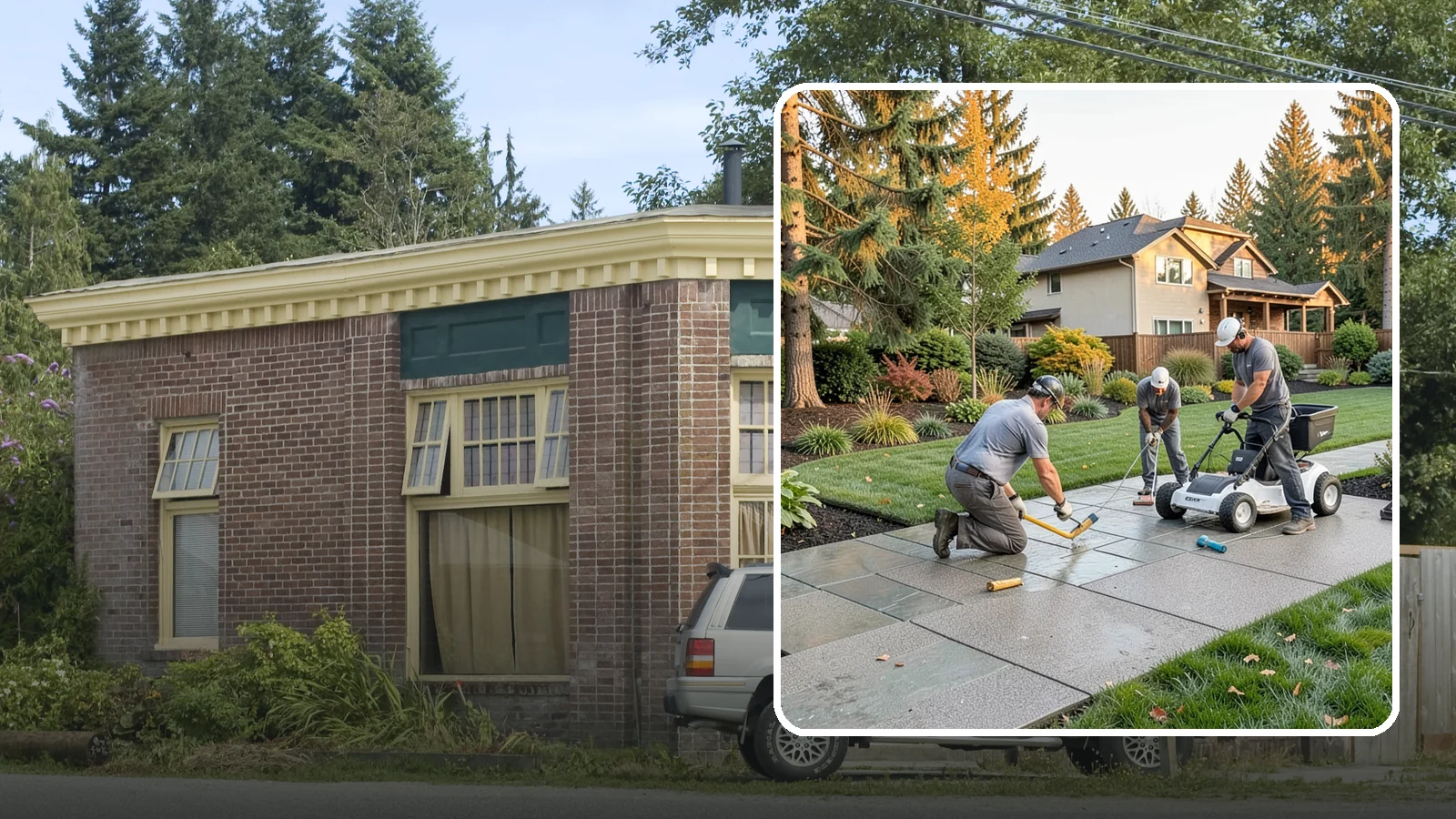 Exposed Aggregate Concrete in Hamilton, Skagit County, WA - We finish exposed aggregate concrete that delivers natural texture and exceptional slip resistance for rainy climates.