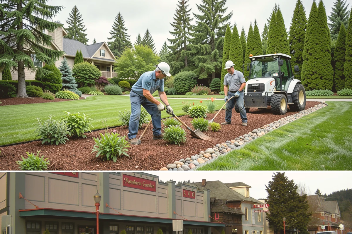 Exposed Aggregate Concrete in Issaquah, King County, WA - Warm, dry summer weather gives the precise cure timing needed to expose aggregate evenly and seal it before rain returns.