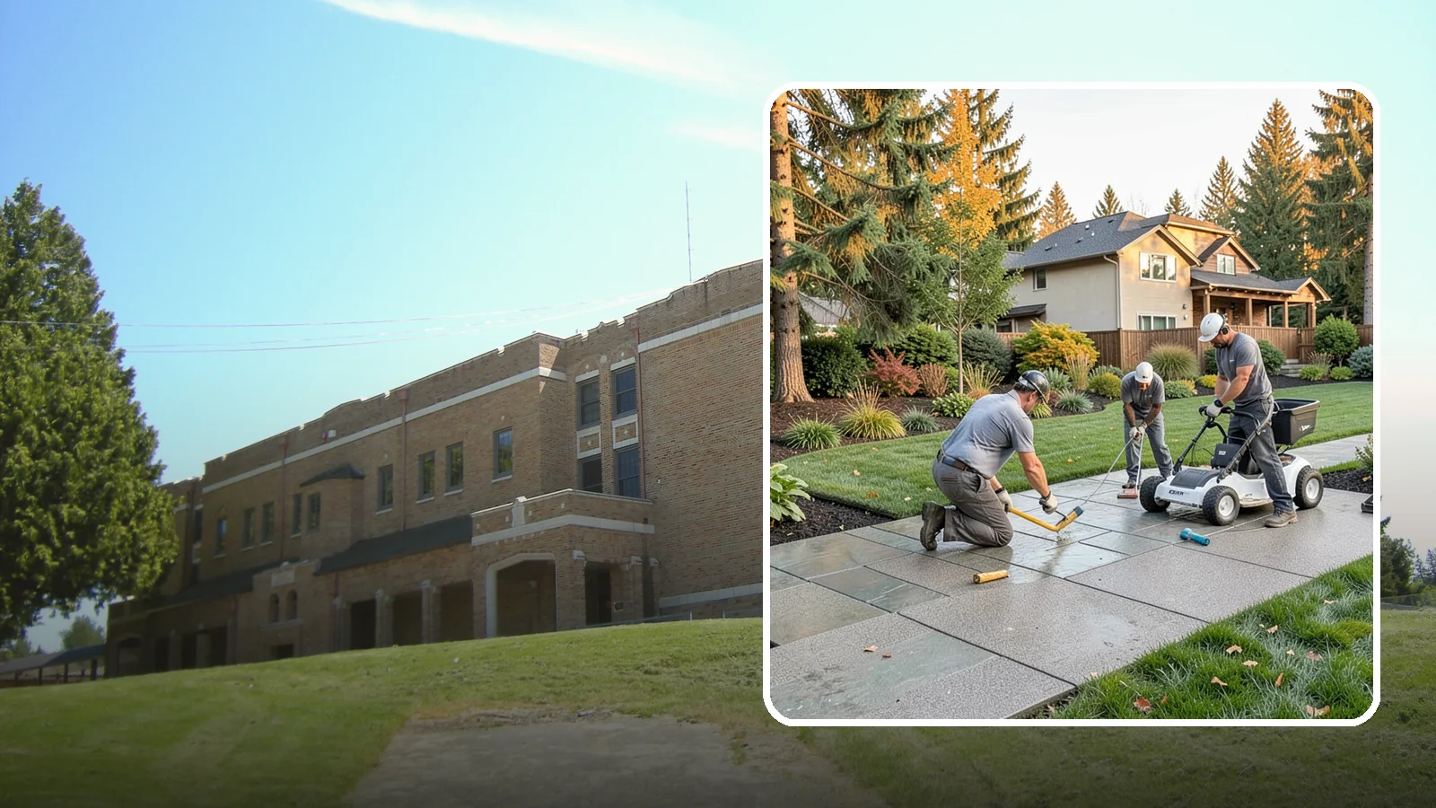 Exposed Aggregate Concrete in Maple Valley, King County, WA - We finish exposed aggregate concrete that delivers natural texture and exceptional slip resistance for rainy climates.