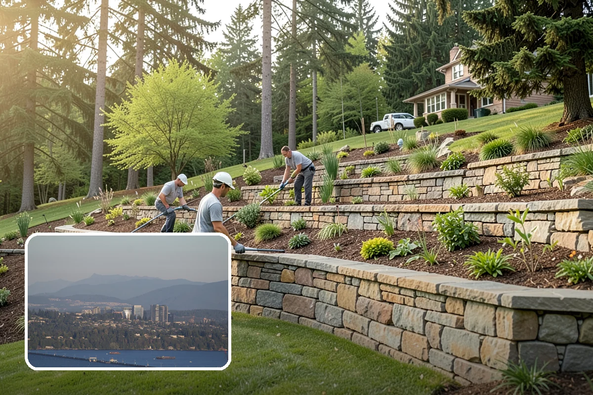 Exposed Aggregate Concrete in Medina, King County, WA - Naturally textured surface offers superior wet-weather grip