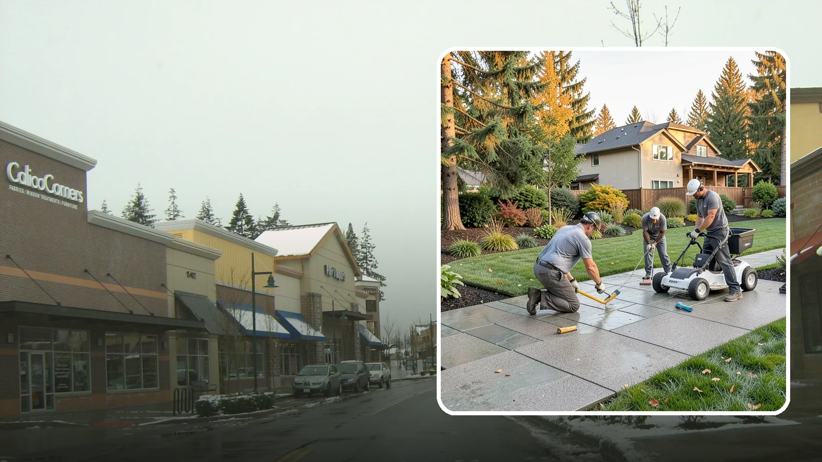 Exposed Aggregate Concrete in Mill Creek, Snohomish County, WA - We finish exposed aggregate concrete that delivers natural texture and exceptional slip resistance for rainy climates.