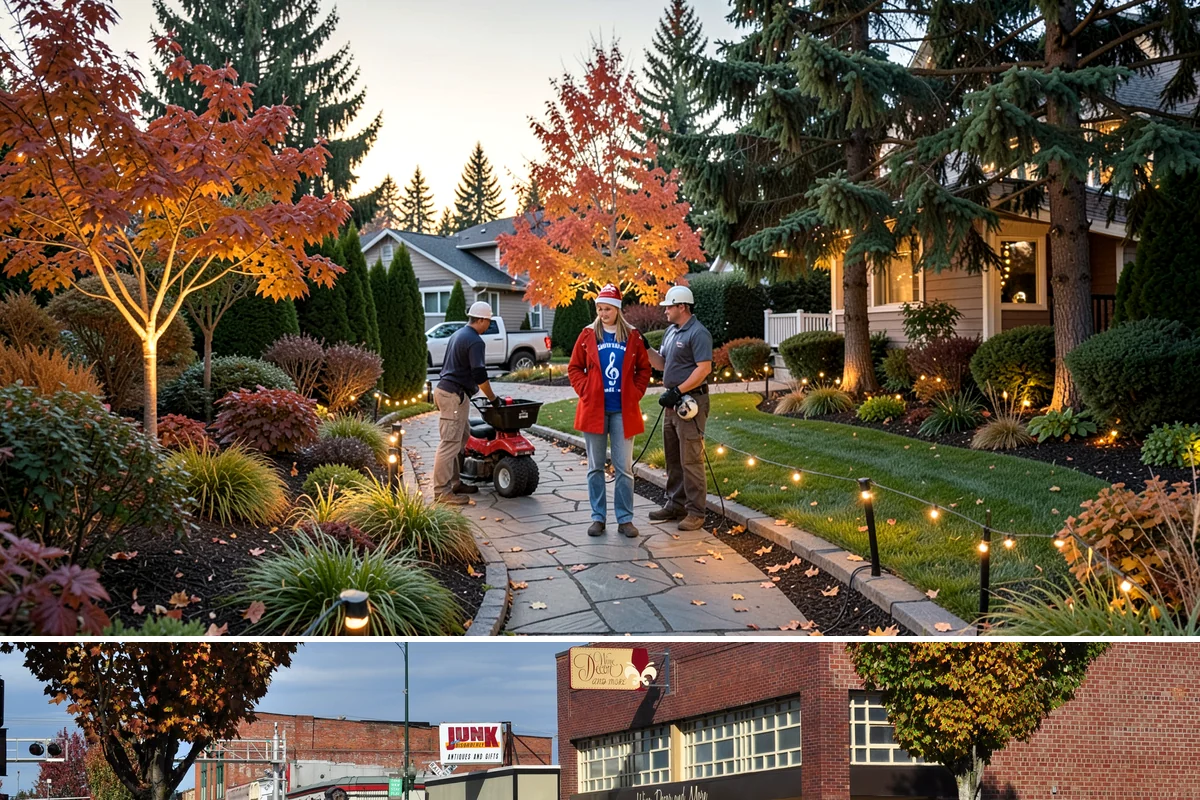 Exposed Aggregate Concrete in Puyallup, Pierce County, WA - Warm, dry summer weather gives the precise cure timing needed to expose aggregate evenly and seal it before rain returns.