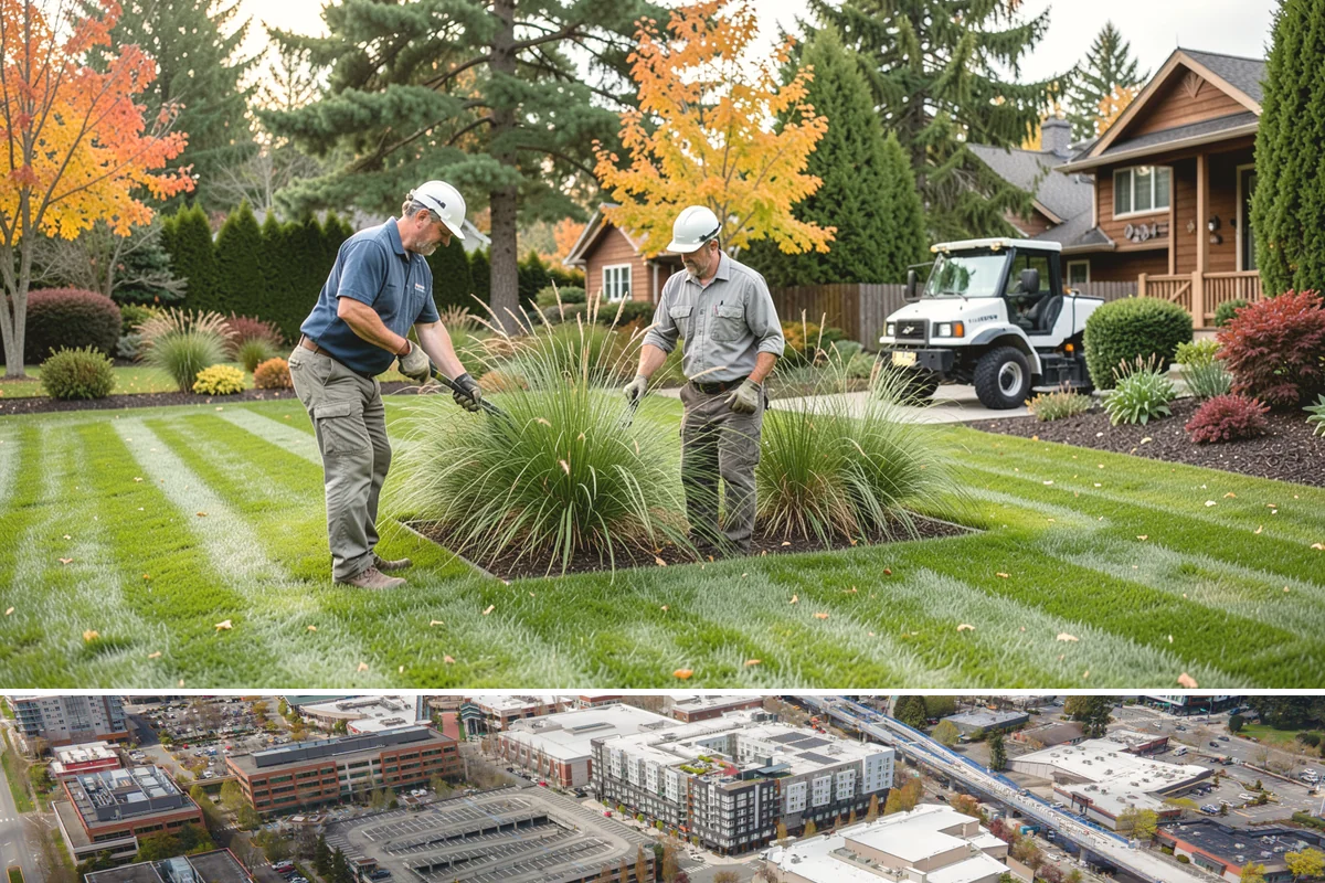 Exposed Aggregate Concrete in Redmond, King County, WA - Warm, dry summer weather gives the precise cure timing needed to expose aggregate evenly and seal it before rain returns.