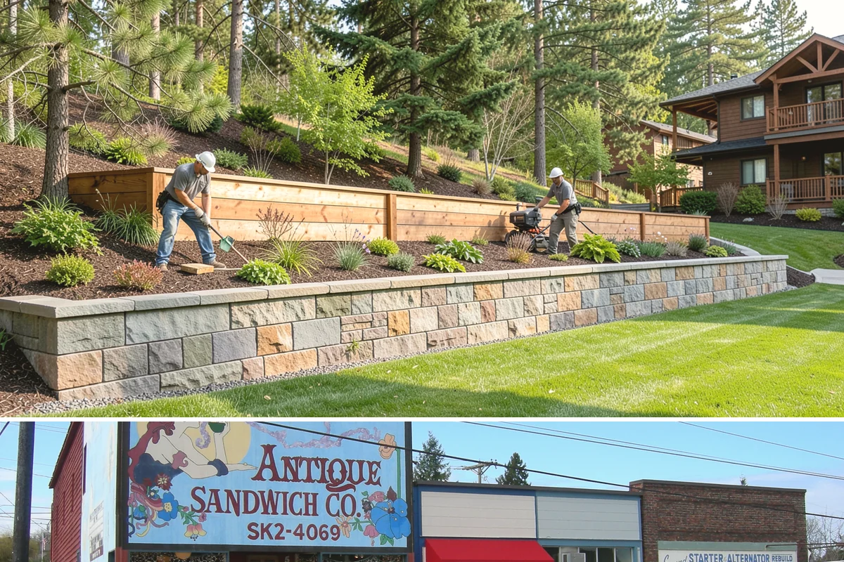 Exposed Aggregate Concrete in Ruston, Pierce County, WA - Warm, dry summer weather gives the precise cure timing needed to expose aggregate evenly and seal it before rain returns.