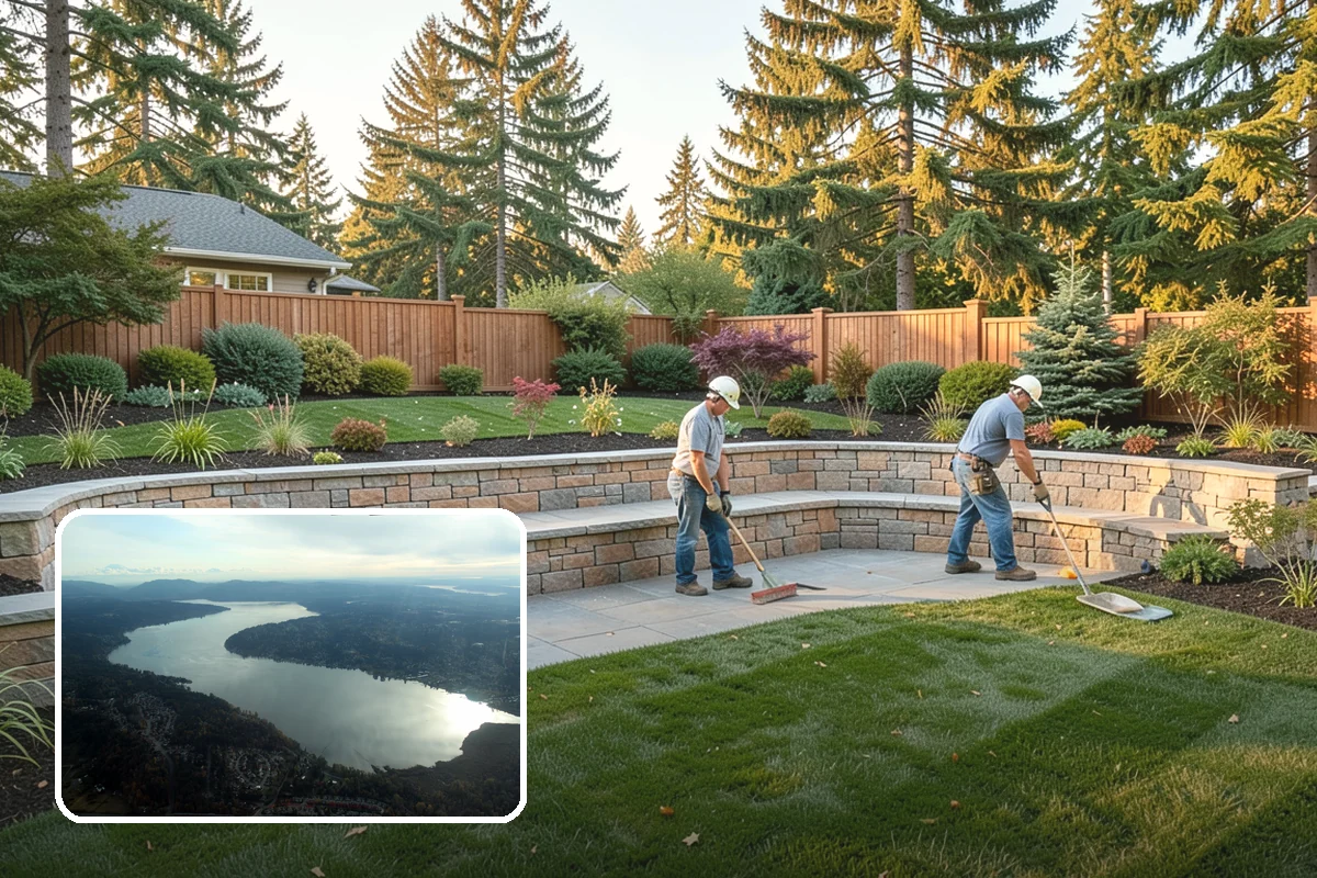 Exposed Aggregate Concrete in Sammamish, King County, WA - Naturally textured surface offers superior wet-weather grip