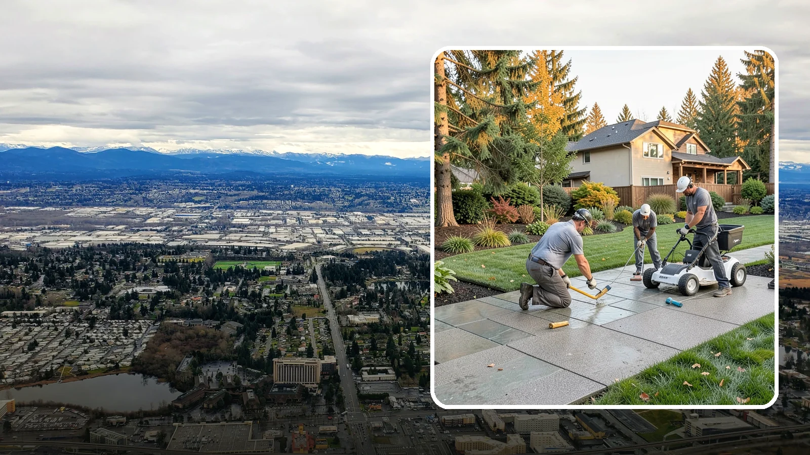 Exposed Aggregate Concrete in SeaTac, King County, WA - We finish exposed aggregate concrete that delivers natural texture and exceptional slip resistance for rainy climates.