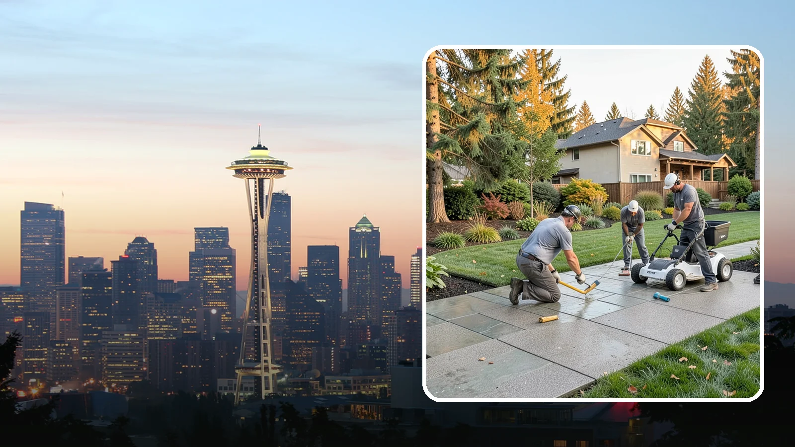 Exposed Aggregate Concrete in Seattle, King County, WA - We finish exposed aggregate concrete that delivers natural texture and exceptional slip resistance for rainy climates.