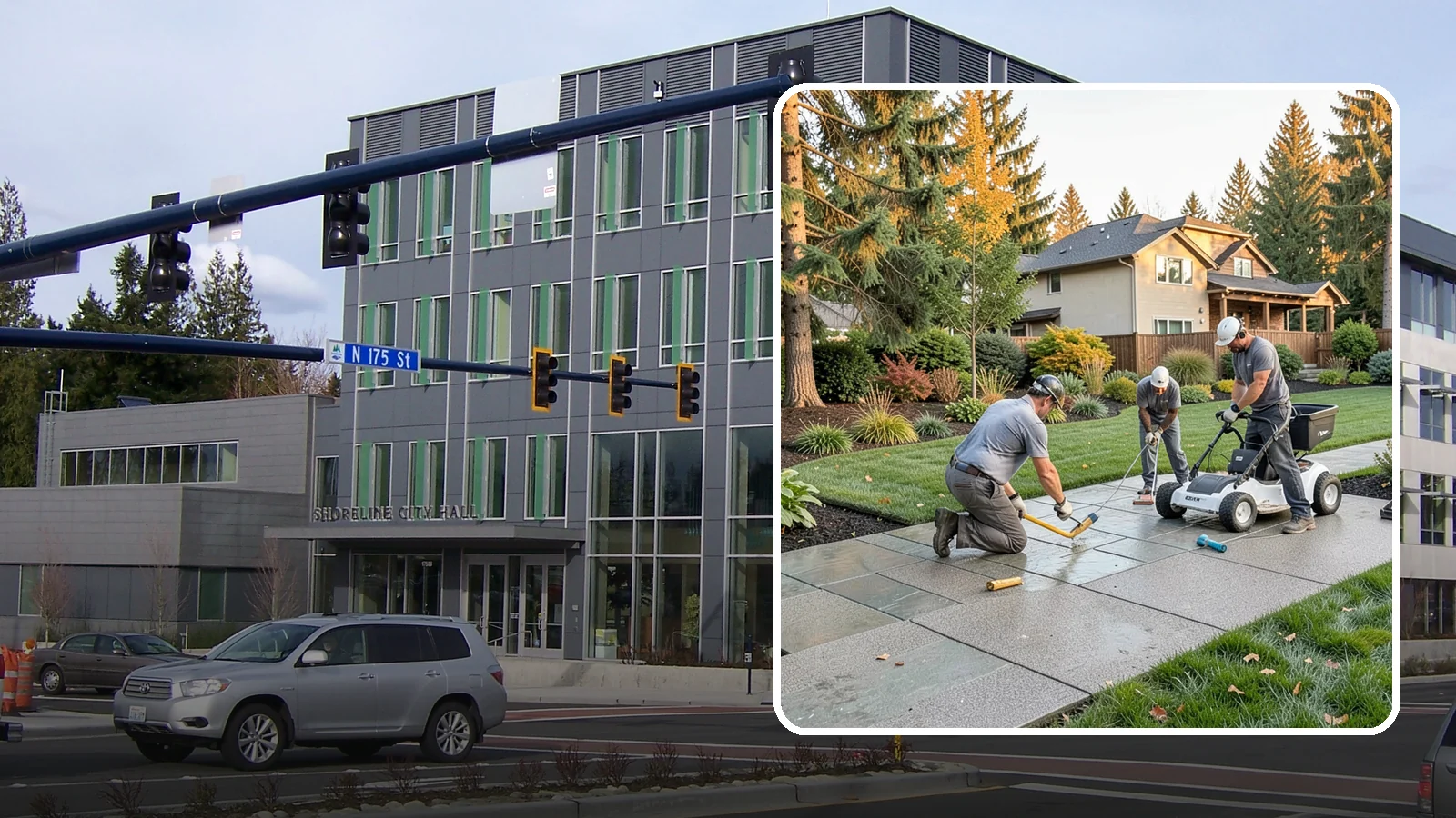 Exposed Aggregate Concrete in Shoreline, King County, WA - We finish exposed aggregate concrete that delivers natural texture and exceptional slip resistance for rainy climates.