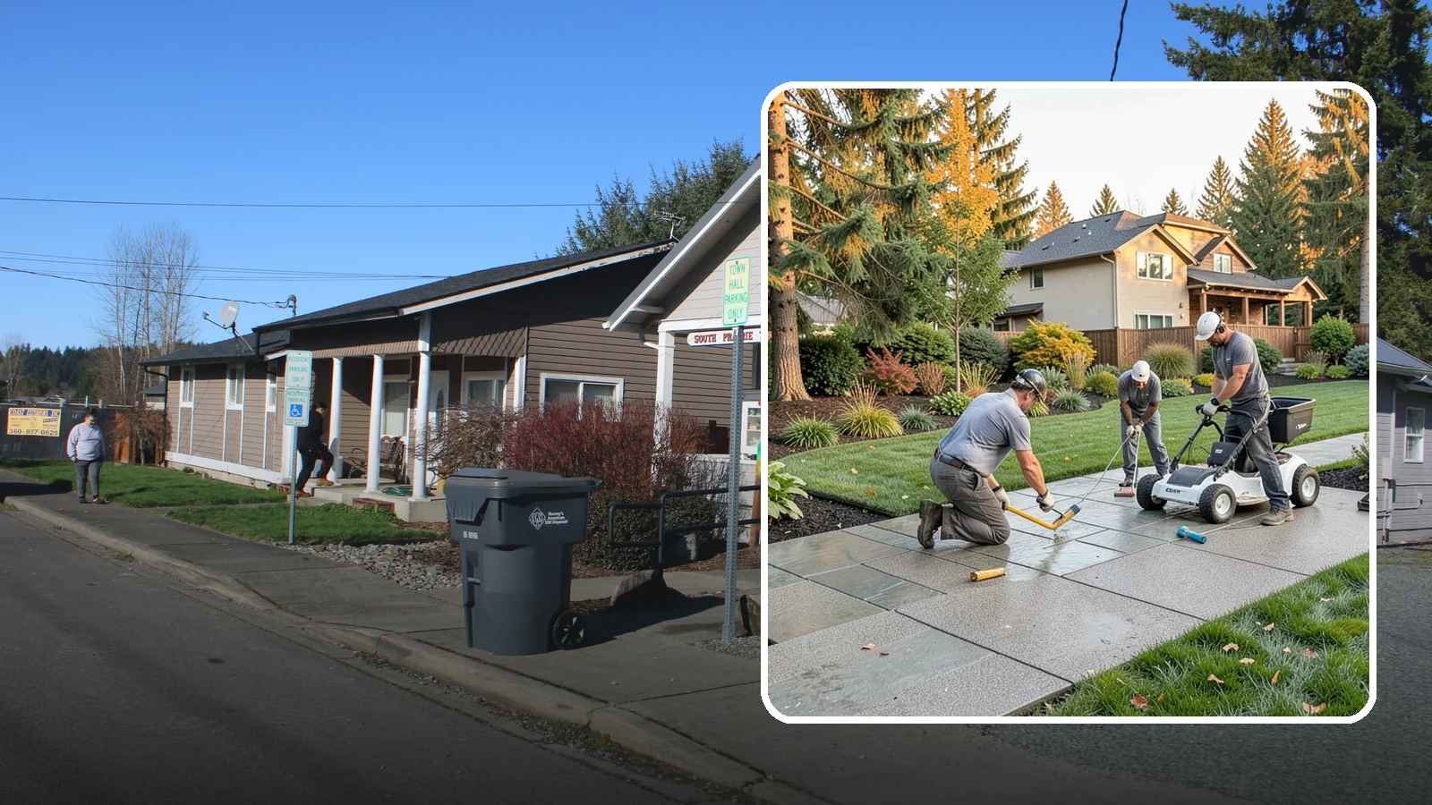 Exposed Aggregate Concrete in South Prairie, Pierce County, WA - We finish exposed aggregate concrete that delivers natural texture and exceptional slip resistance for rainy climates.