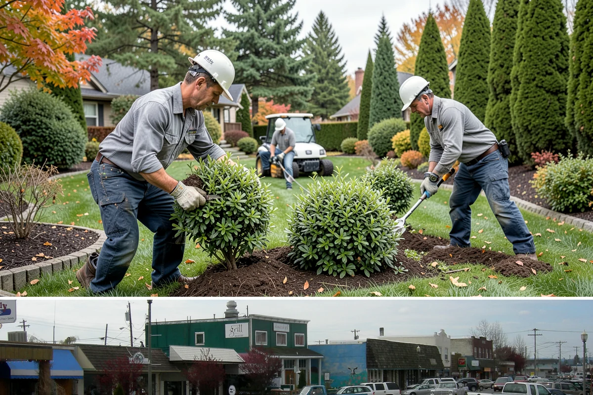 Exposed Aggregate Concrete in Stanwood, Snohomish County, WA - Warm, dry summer weather gives the precise cure timing needed to expose aggregate evenly and seal it before rain returns.
