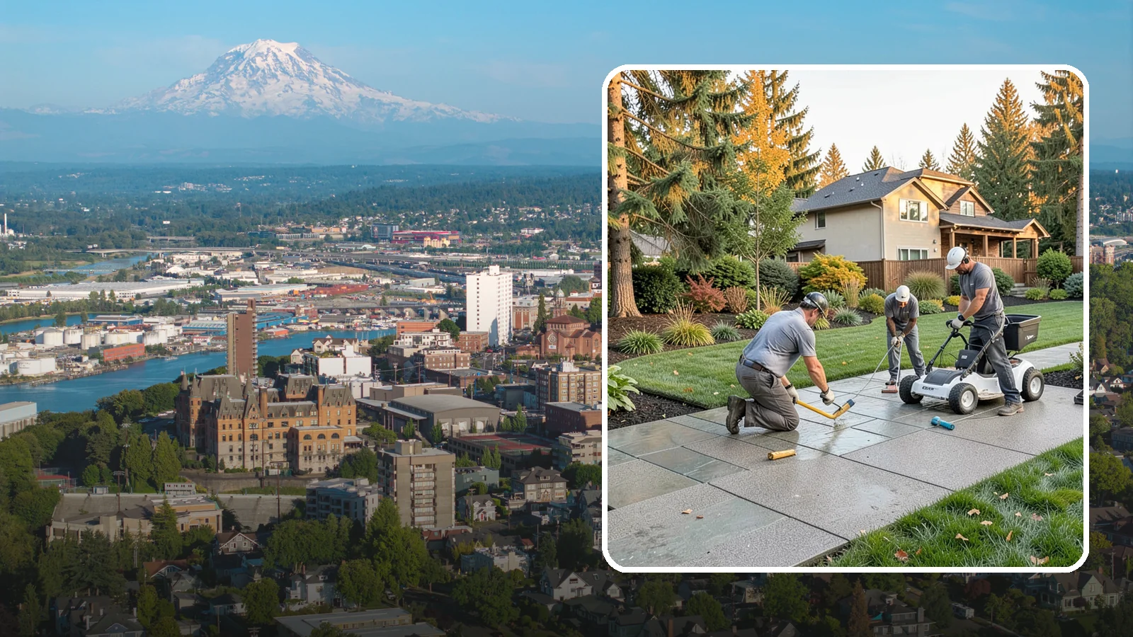 Exposed Aggregate Concrete in Tacoma, Pierce County, WA - We finish exposed aggregate concrete that delivers natural texture and exceptional slip resistance for rainy climates.