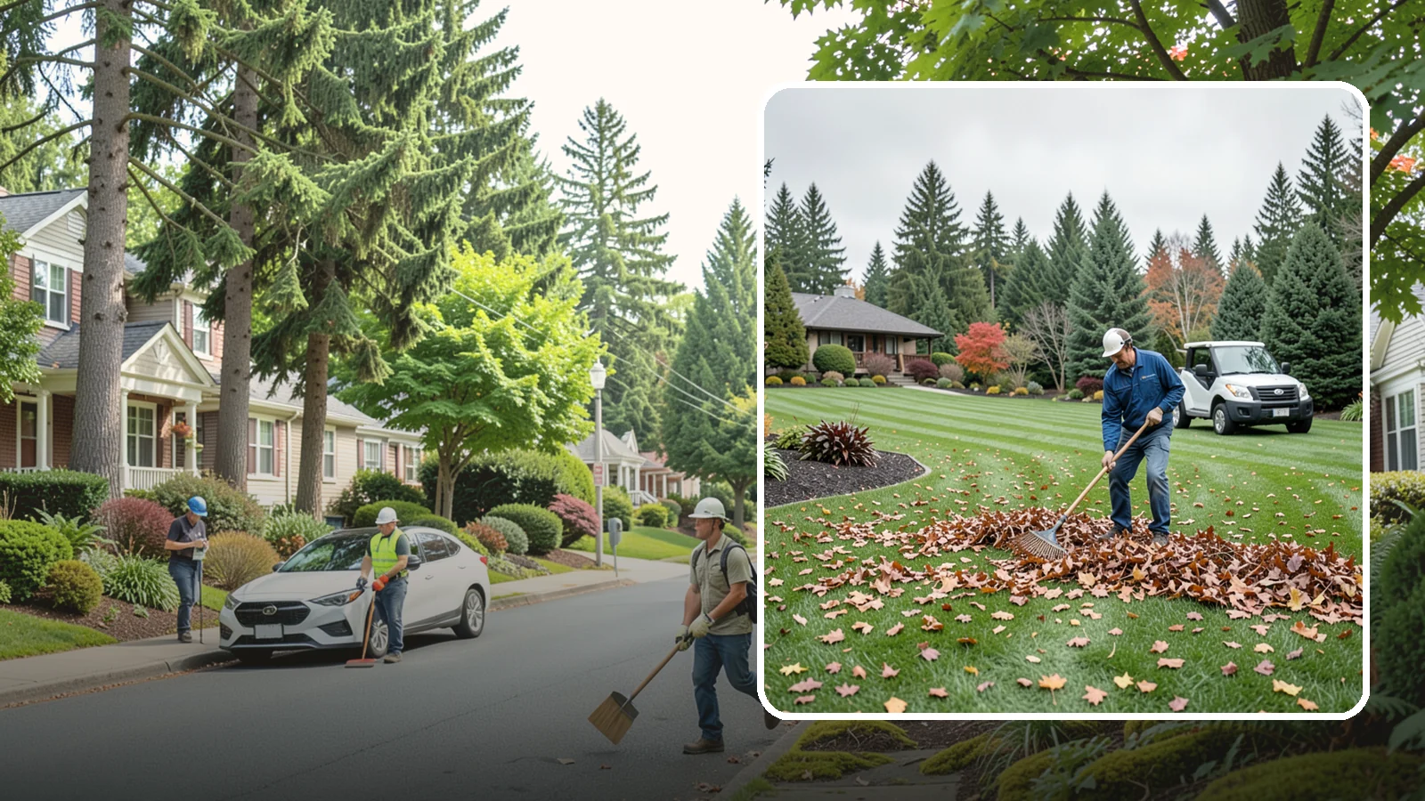 Fall Cleanup in Beaux Arts Village, King County, WA - A comprehensive fall cleanup that clears leaves and debris and prepares your landscape for winter.