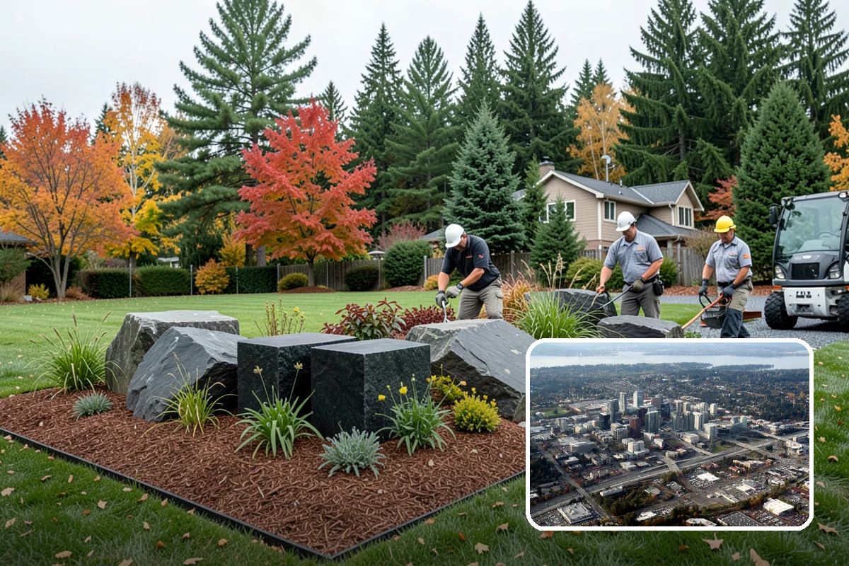 Fall Cleanup in Bellevue, King County, WA - Removes smothering leaf drop