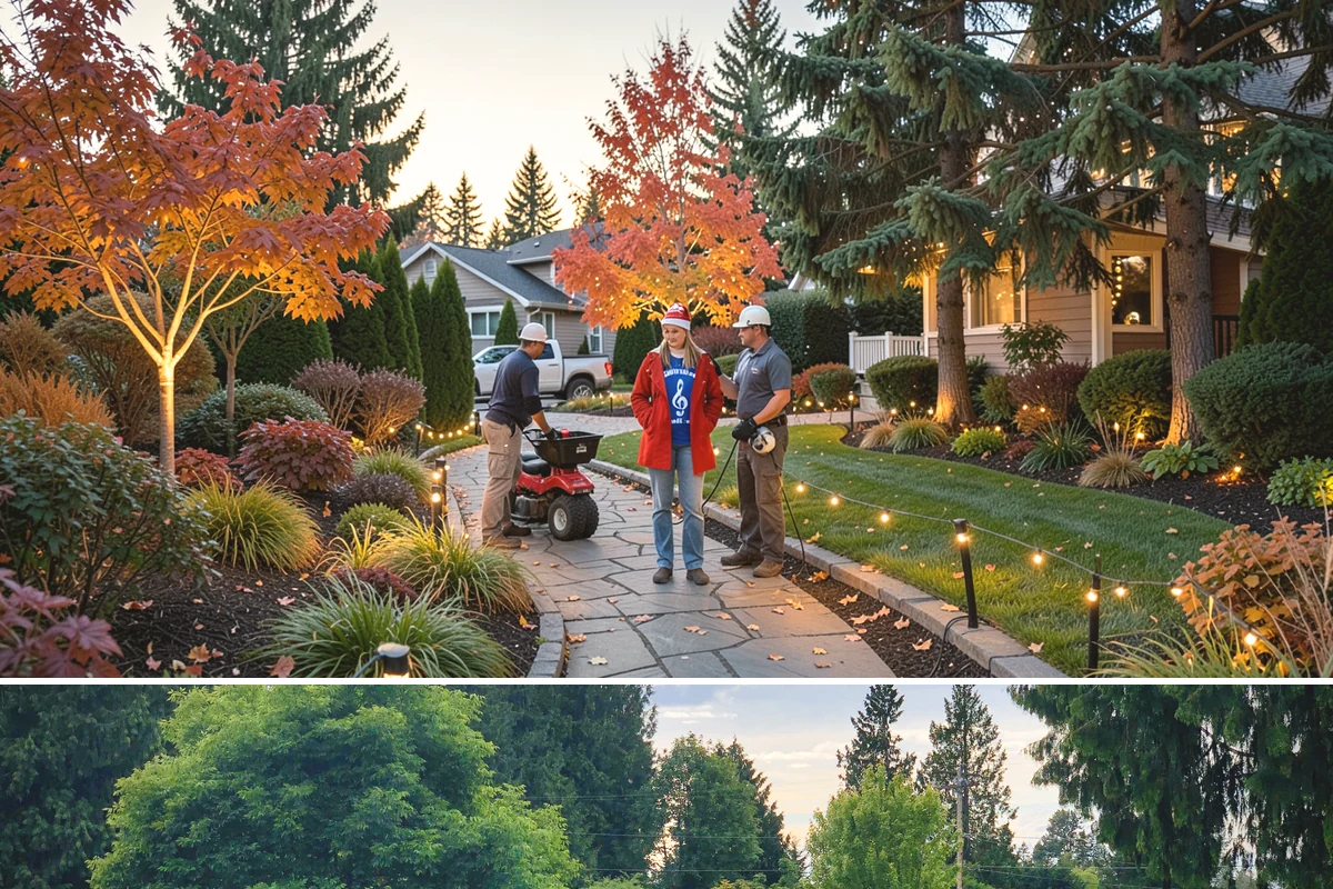 Fall Cleanup in Bonney Lake, Pierce County, WA - Done in fall, often in one or more passes as leaves drop.