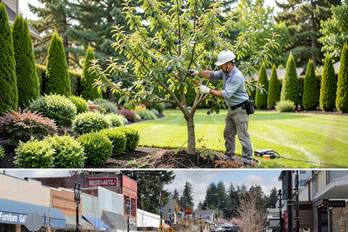 Fall Cleanup in Bothell, King County, WA - Done in fall, often in one or more passes as leaves drop.