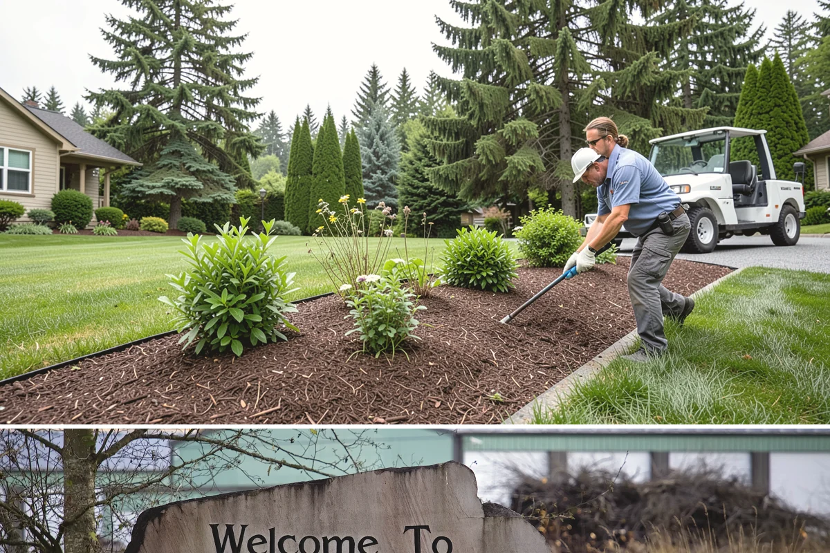 Fall Cleanup in Buckley, Pierce County, WA - Done in fall, often in one or more passes as leaves drop.