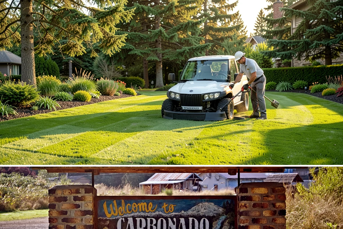 Fall Cleanup in Carbonado, Pierce County, WA - Done in fall, often in one or more passes as leaves drop.