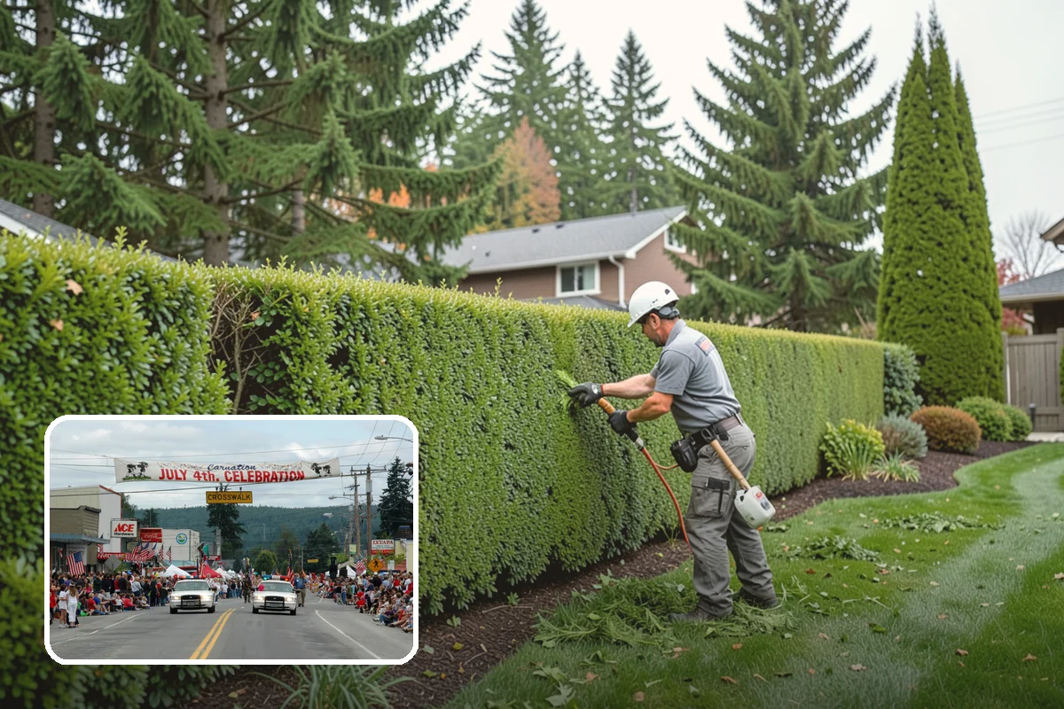 Fall Cleanup in Carnation, King County, WA - Removes smothering leaf drop