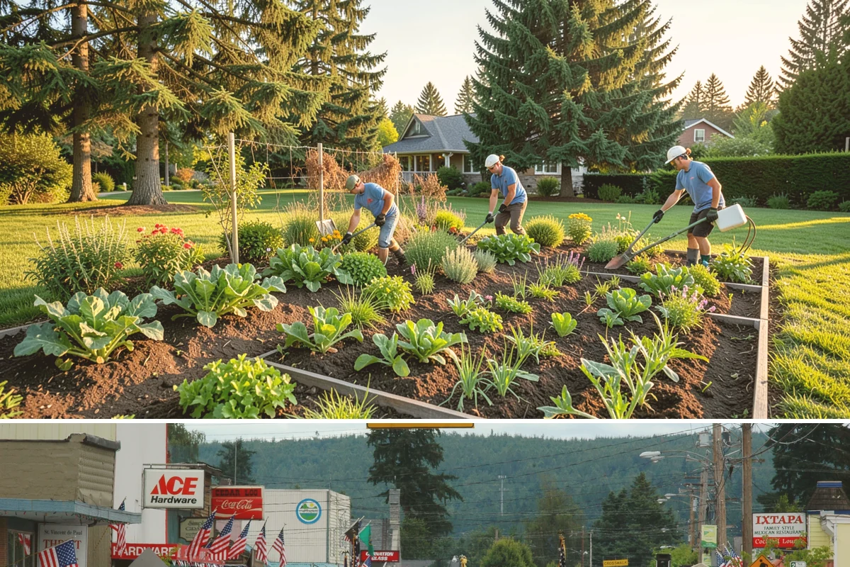 Fall Cleanup in Carnation, King County, WA - Done in fall, often in one or more passes as leaves drop.