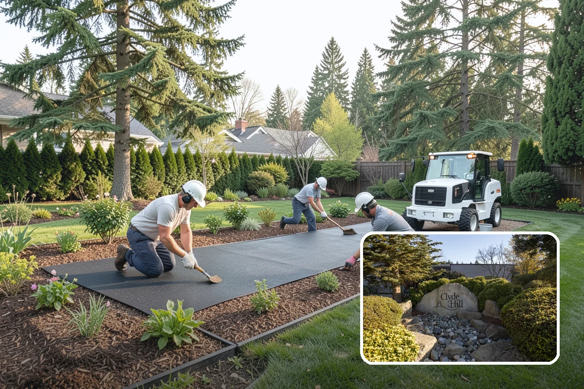 Fall Cleanup in Clyde Hill, King County, WA - Removes smothering leaf drop