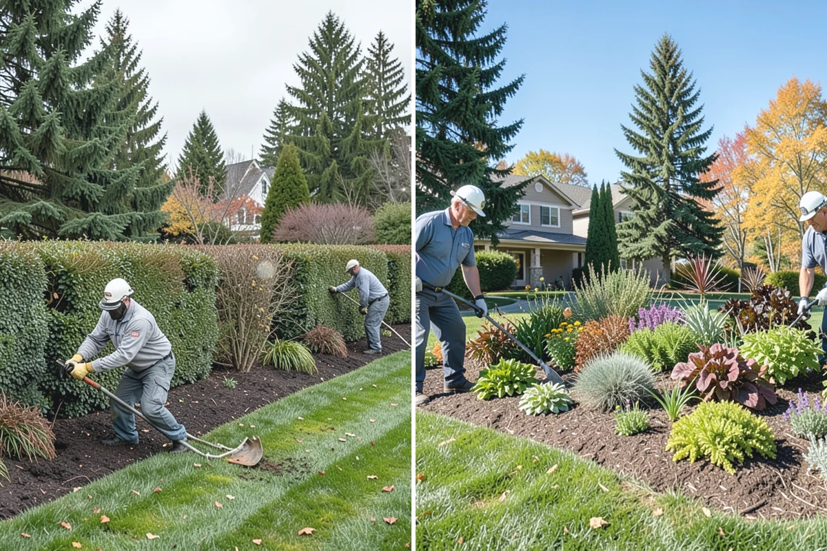 Fall Cleanup in Coupeville, Island County, WA - Assess leaf drop and debris