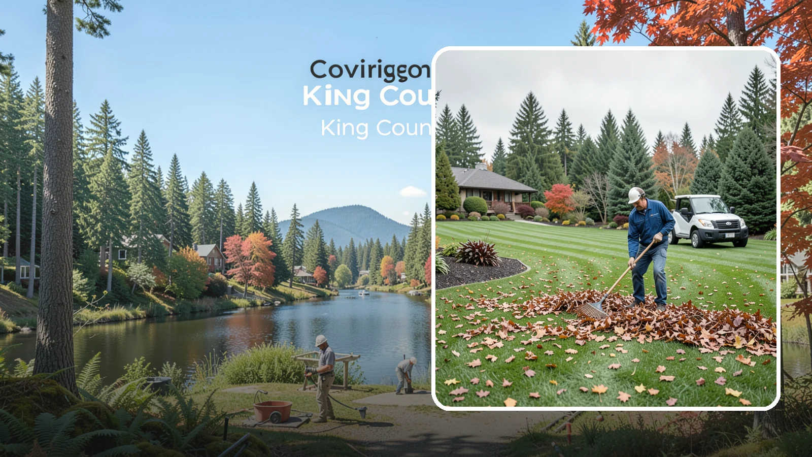 Fall Cleanup in Covington, King County, WA - A comprehensive fall cleanup that clears leaves and debris and prepares your landscape for winter.
