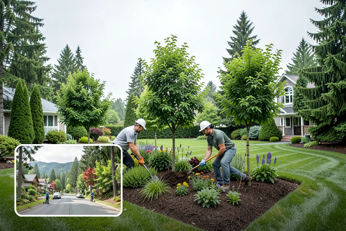 Fall Cleanup in Darrington, Snohomish County, WA - Removes smothering leaf drop