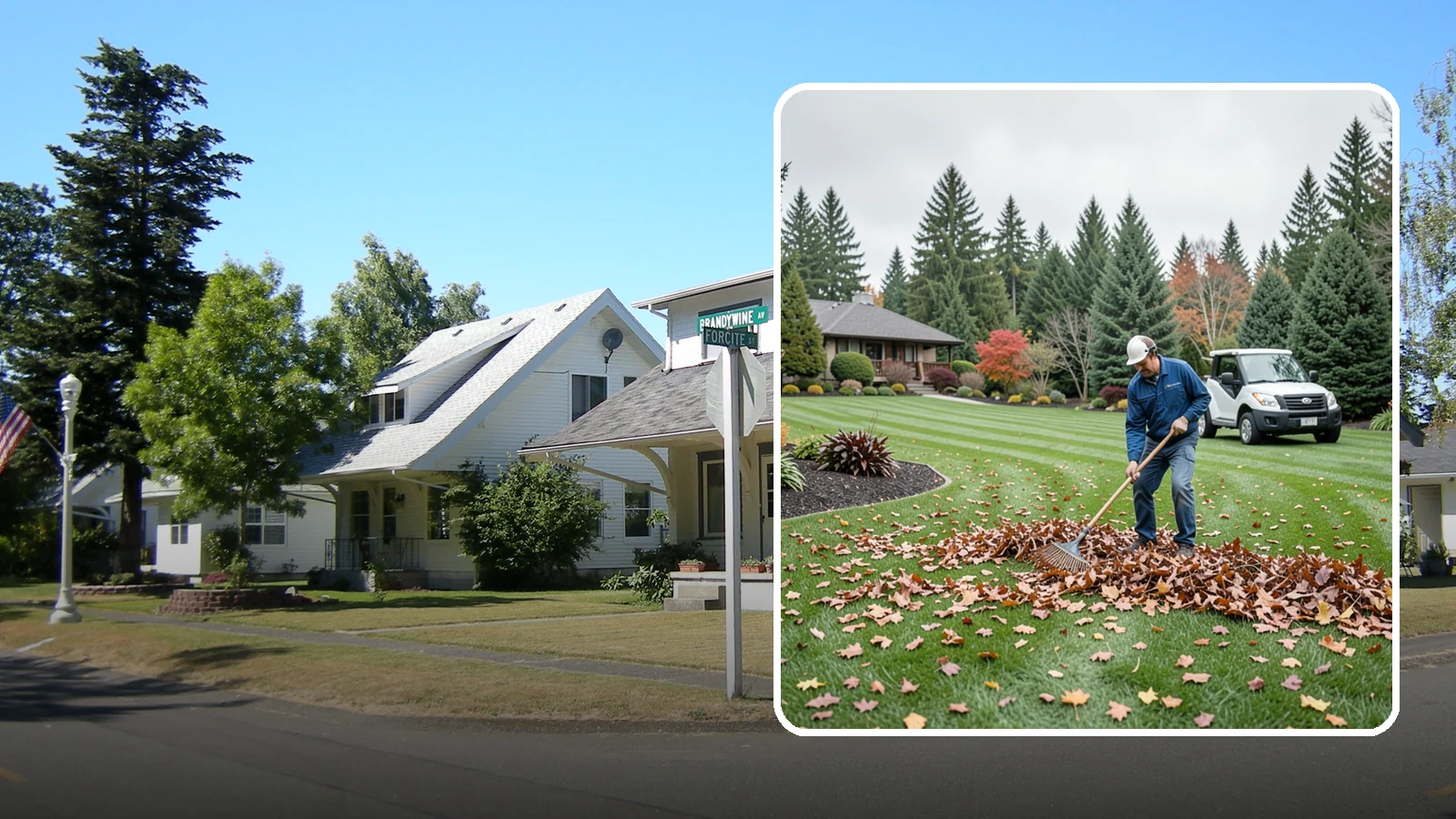 Fall Cleanup in DuPont, Pierce County, WA - A comprehensive fall cleanup that clears leaves and debris and prepares your landscape for winter.