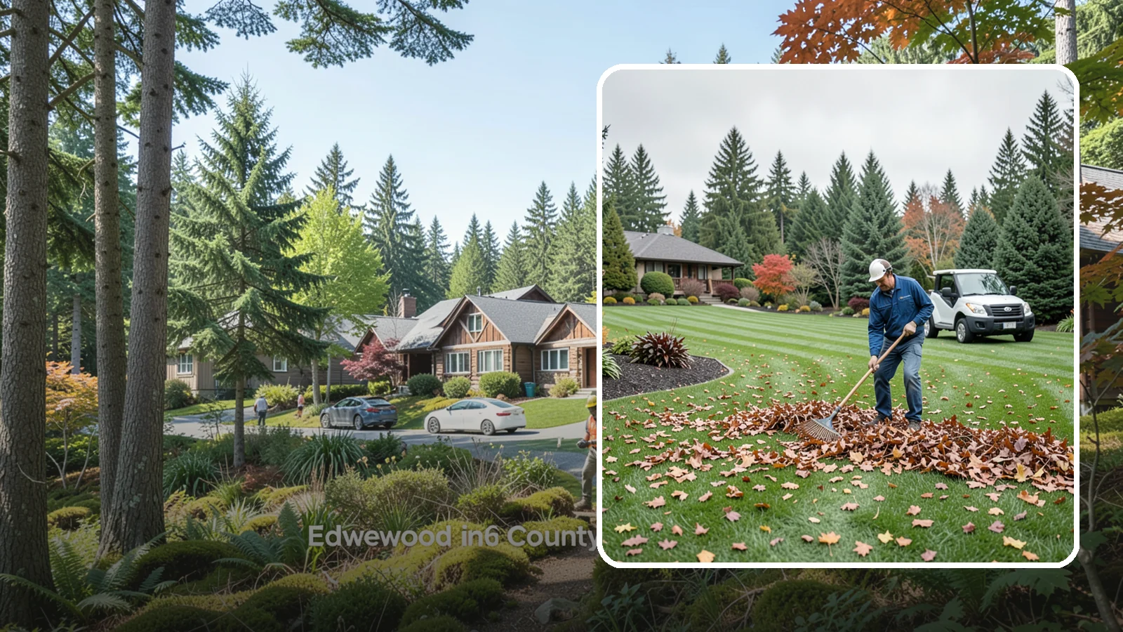 Fall Cleanup in Edgewood, Pierce County, WA - A comprehensive fall cleanup that clears leaves and debris and prepares your landscape for winter.