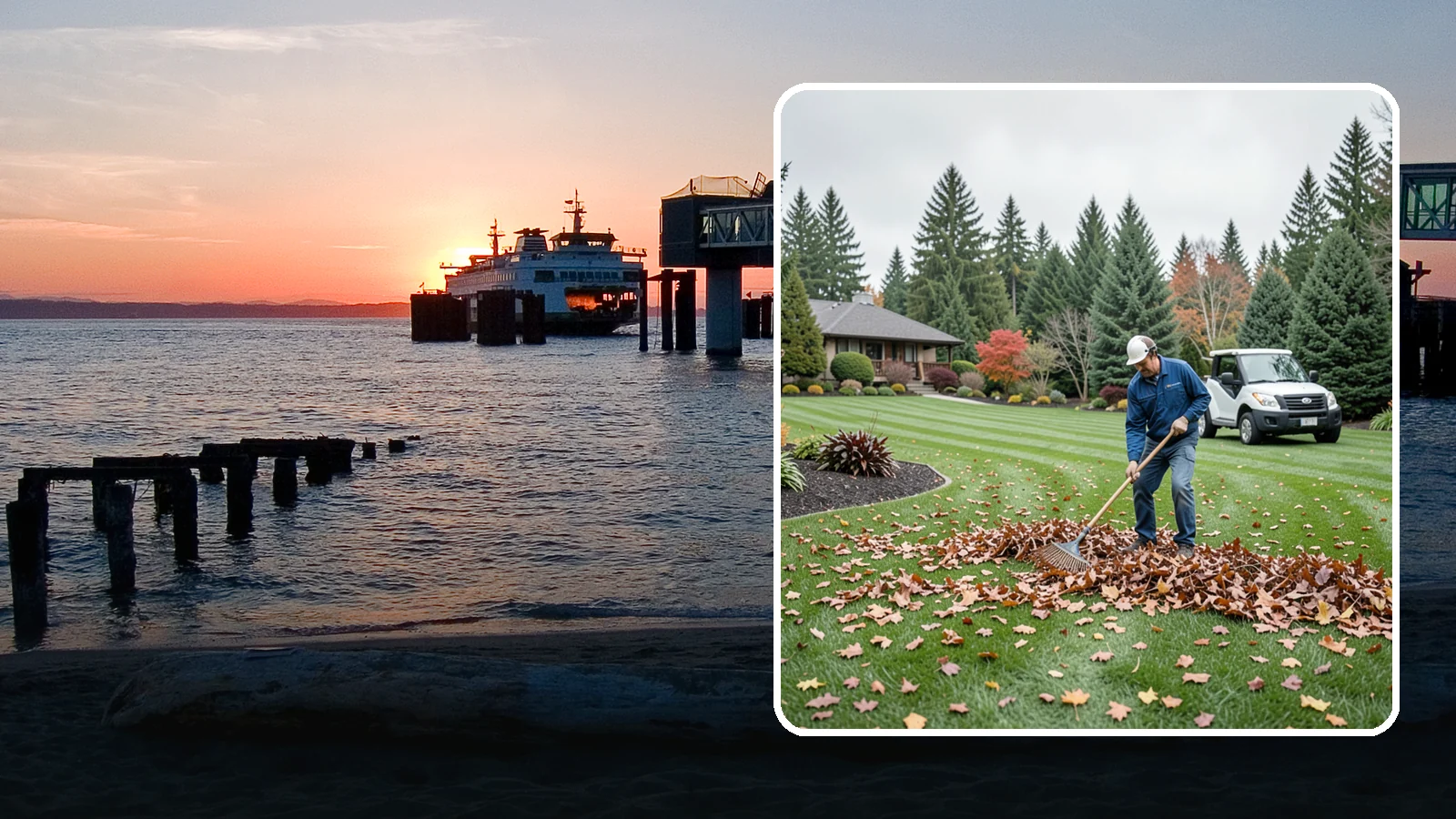 Fall Cleanup in Edmonds, Snohomish County, WA - A comprehensive fall cleanup that clears leaves and debris and prepares your landscape for winter.