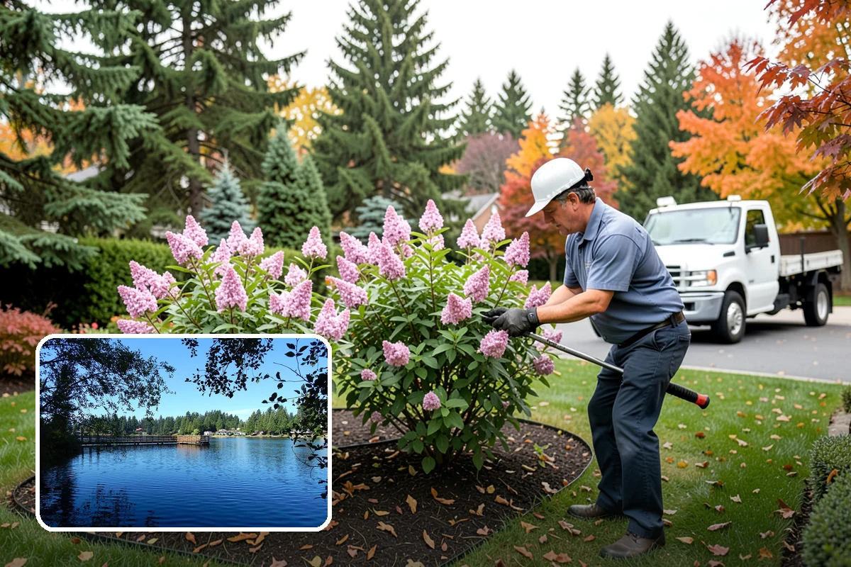 Fall Cleanup in Federal Way, King County, WA - Removes smothering leaf drop