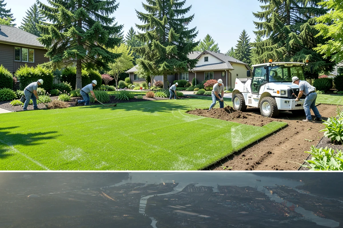Fall Cleanup in Fife, Pierce County, WA - Done in fall, often in one or more passes as leaves drop.