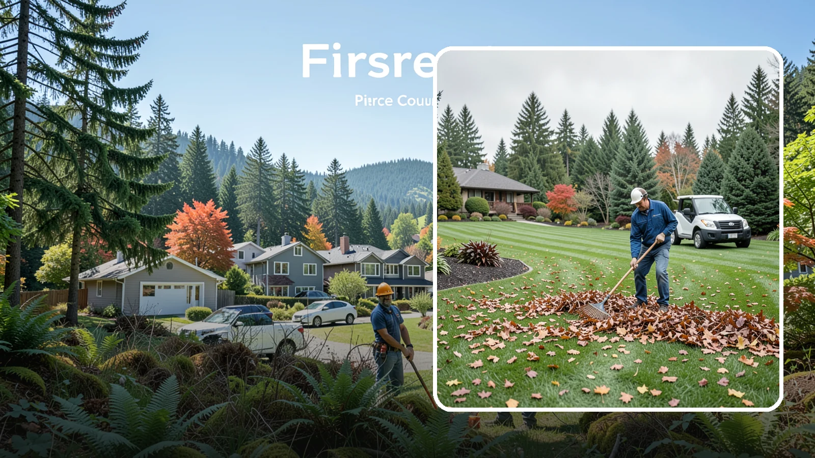 Fall Cleanup in Fircrest, Pierce County, WA - A comprehensive fall cleanup that clears leaves and debris and prepares your landscape for winter.