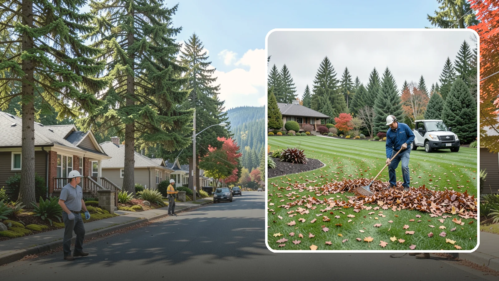 Fall Cleanup in Hunts Point, King County, WA - A comprehensive fall cleanup that clears leaves and debris and prepares your landscape for winter.