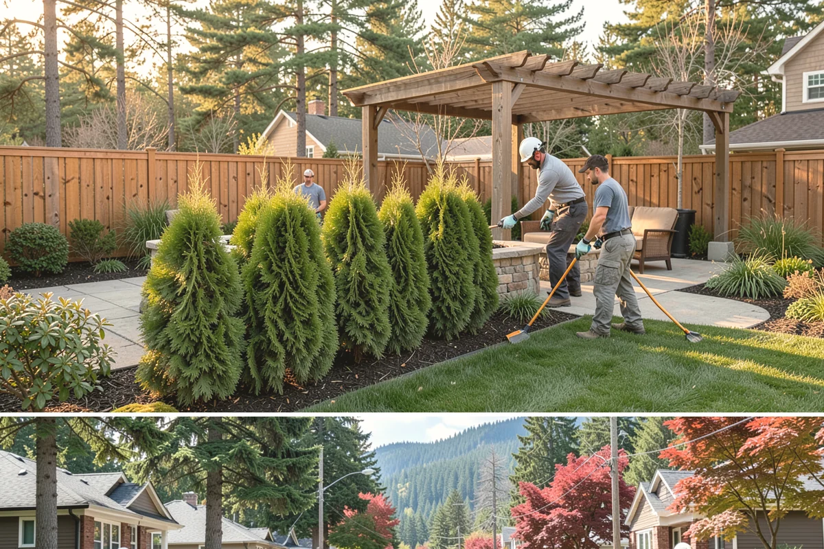 Fall Cleanup in Hunts Point, King County, WA - Done in fall, often in one or more passes as leaves drop.