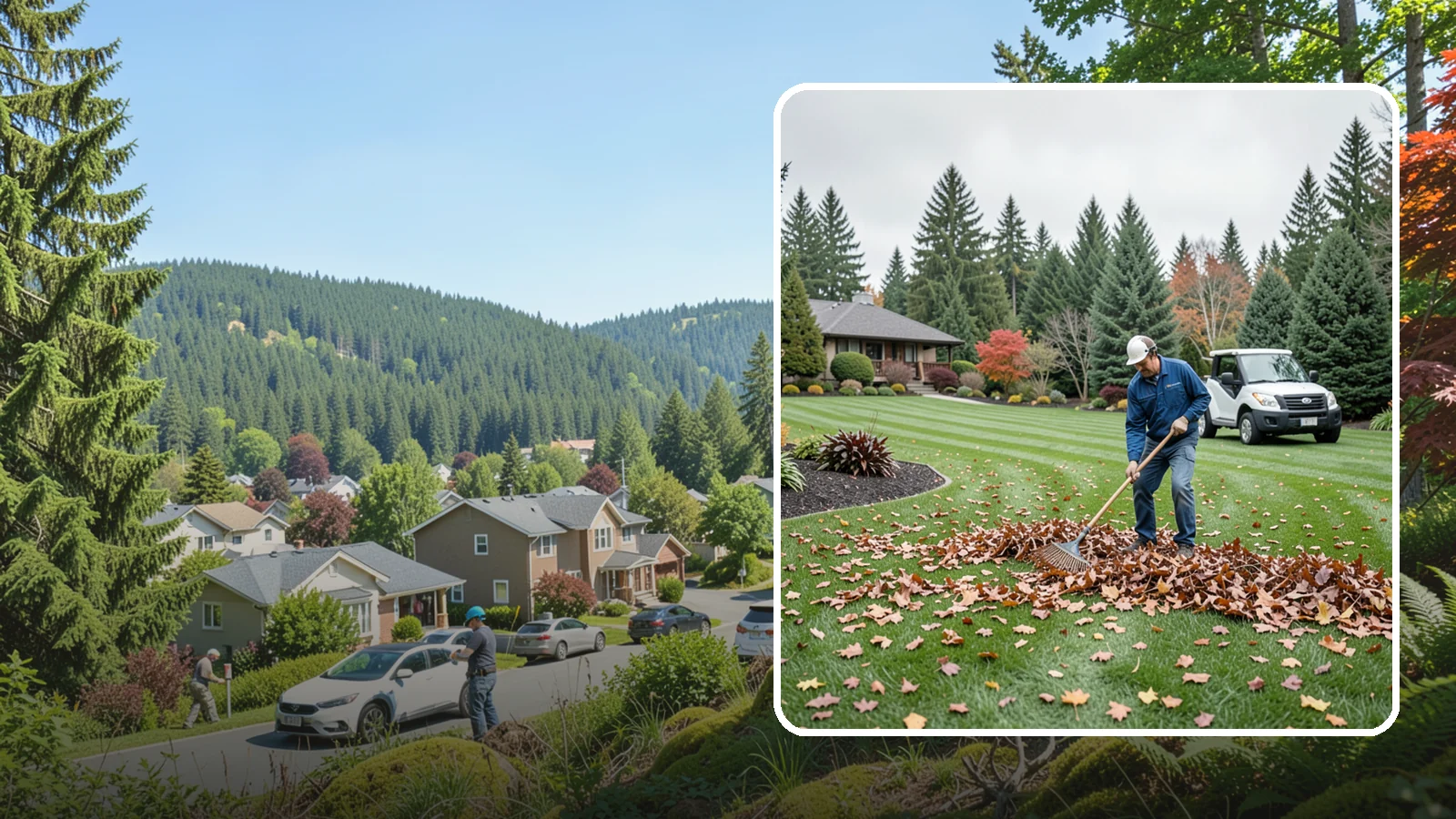 Fall Cleanup in Index, Snohomish County, WA - A comprehensive fall cleanup that clears leaves and debris and prepares your landscape for winter.