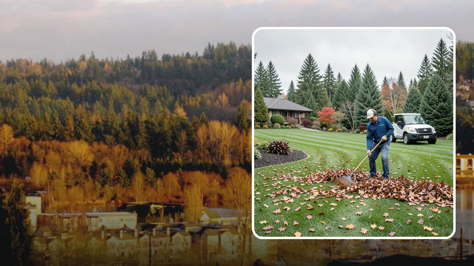 Fall Cleanup in Kenmore, King County, WA - A comprehensive fall cleanup that clears leaves and debris and prepares your landscape for winter.